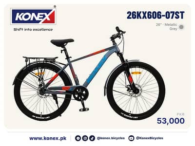KONEX 26" MTB for Adults 26KX606-07ST - New, Disc Brakes