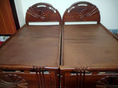 Palang Bed Set with Diamond Mattresses- Excellent Condition