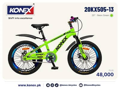 KONEX 20" Junior MTB Boys & Girls 20KX505-13 - New, Disc Brakes