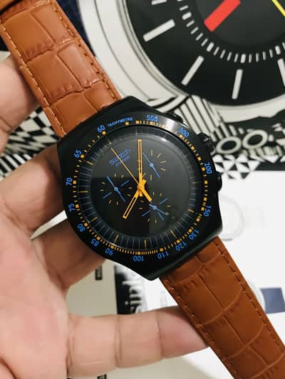 SWATCH-BIG SIZE-SWISS MADE-ORIGINAL & GOOD CONDITION WATCH-CHRONOGRAPH