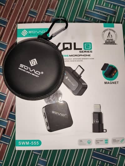 sovo wireless microphone with 1 Year warranty just like new