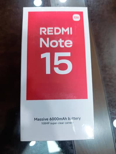 Xiaomi Redmi Note 15 box pack 256 gb