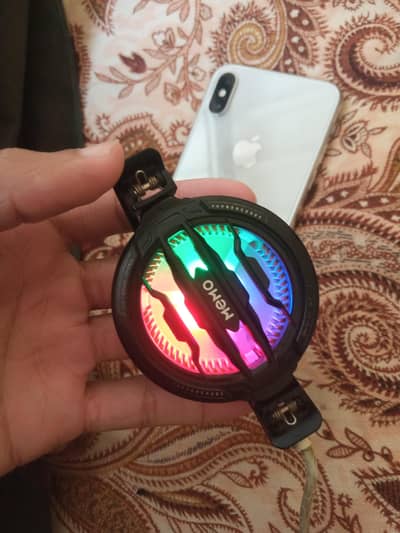 Apple iPhone X with cooling fan
