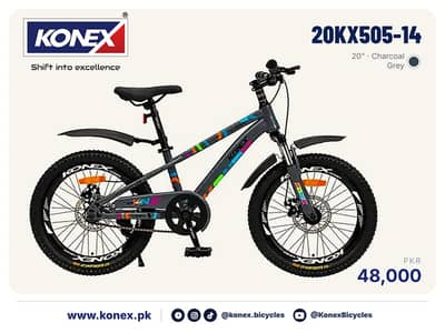 KONEX 20" Junior MTB Boys & Girls 20KX505-14 - New, Disc Brakes