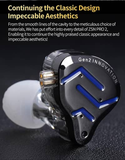 KZ ZSN PRO 2 GENERATION 1DD+1BA Hybrid Earphones HiFi Bass IEM