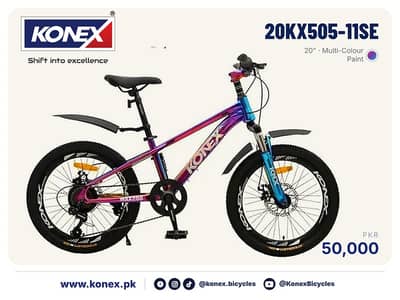 KONEX 20" Junior MTB Boys & Girls 20KX505-11SE - New, Disc Brakes