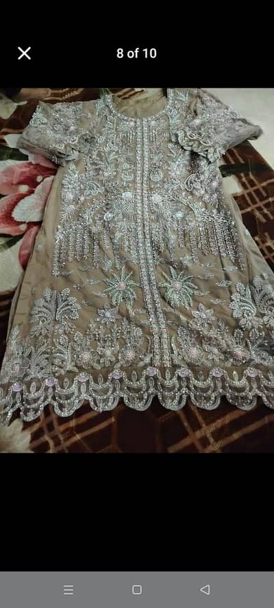 sorya designer suit net fabric