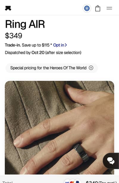 Ulrahuman Air ring size 7