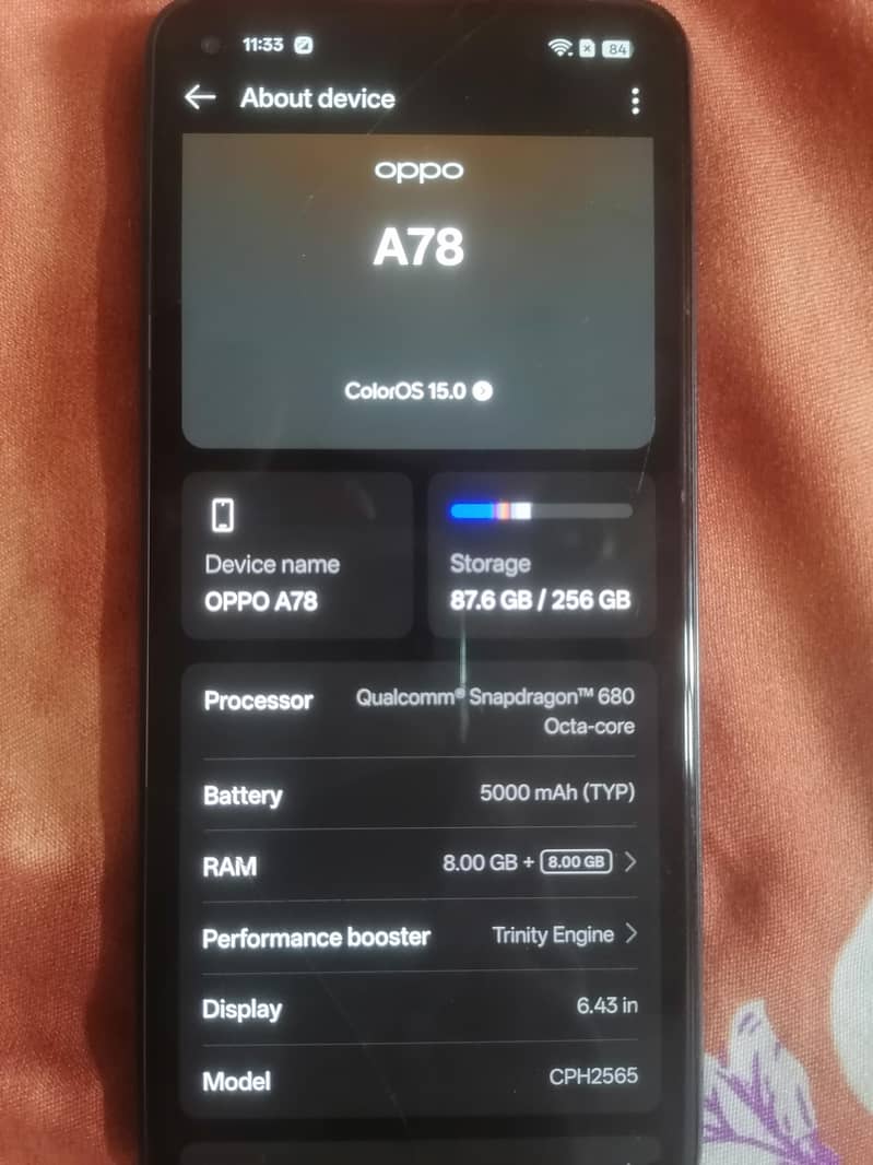 Oppo a78 2
