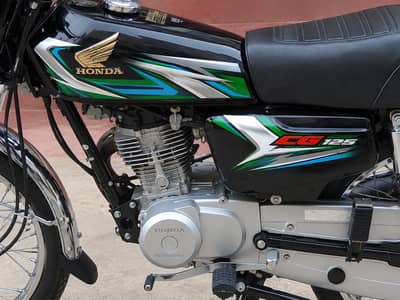 Honda CG 125 – 2023 Model | Black Color