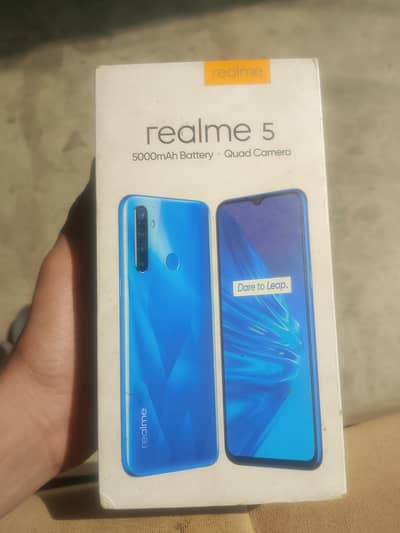 Realme 5 with box