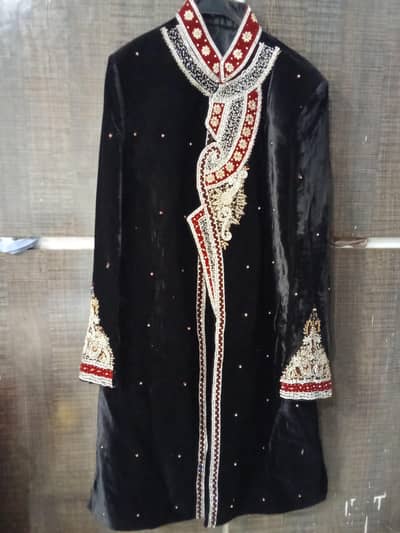 wore once hand embroidery sherwani