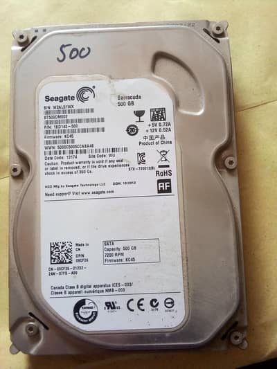 Hard Disk Sata 500gb