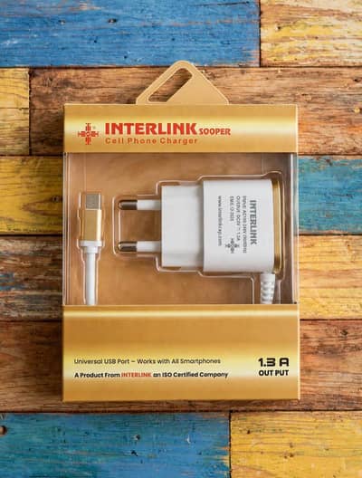 Interlink Sooper 1.3A Fast Charger Micro USB - Original New Box Pack