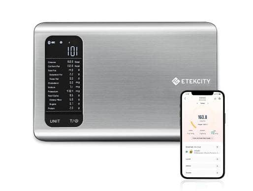 1 PCS Smart Kitchen Food Scale with Nutritional Calculator App, Digital Grams and Ounces Scale for Diet & Meal Prep (11 lb / 5 kg Capacity) R5983