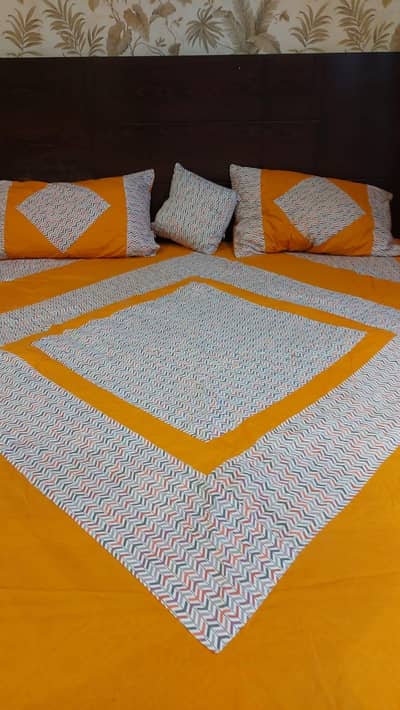 bed + dressing table + 2 side tables + spring matress