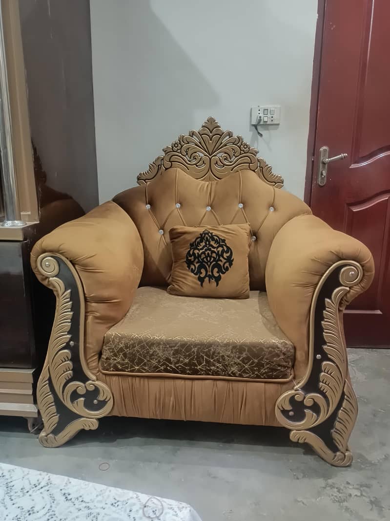 6 Seater sofa set/ sofa set/ Velvet 2