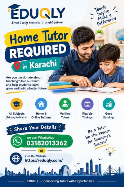 Home tutor required