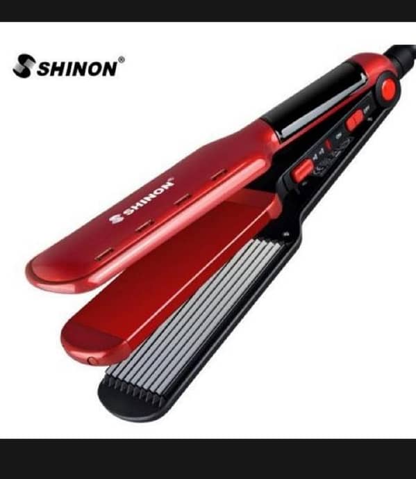 T  Shinon 8089 Sh-8089 2 in 1 Professional Ceramic Hair Straightener & Curler heavy duty result