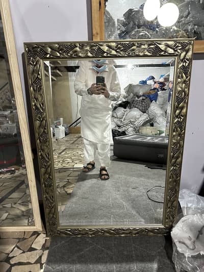 Beautiful Antique Gold Leaf Full Length Wall Mirror For Home