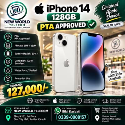 iPhone 14 | 128 GB | Official PTA Approved | Apple iPhone 14