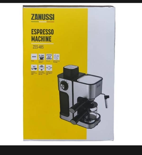 T  ESPRESSO MACHINE COFFEE MAKER ZES-485 CAPPUCCINO LATTE MAKING MACHINE