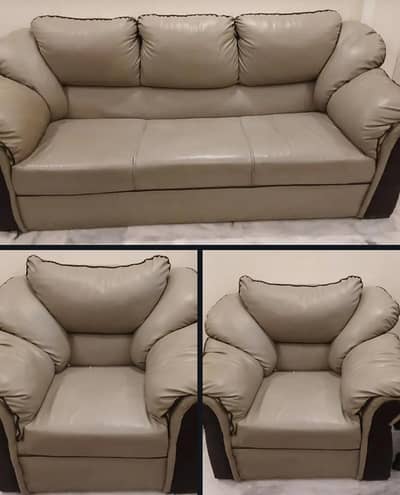 Leather Sofa Set for sale