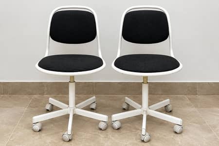 IKEA Set of 2 Adjustable Office Chairs with Wheels