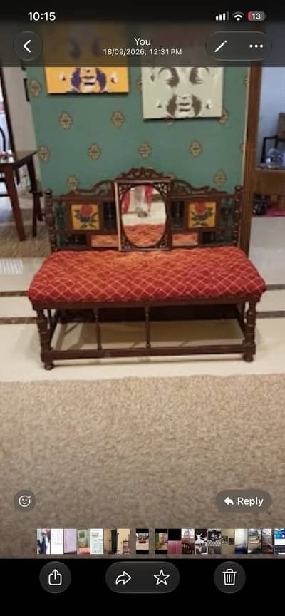 Antique type sofa