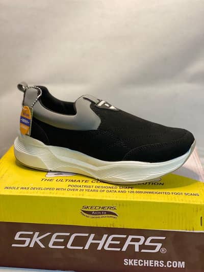 Men's Black Skechers Stretch Fit EVA Casual Shoes