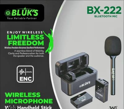 BLUKS BX-222 Wireless Mic with Remaining Warranty