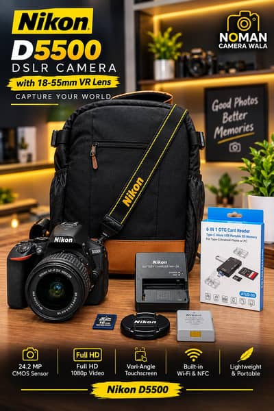 Nikon D5500 Complete Set Fixed Price