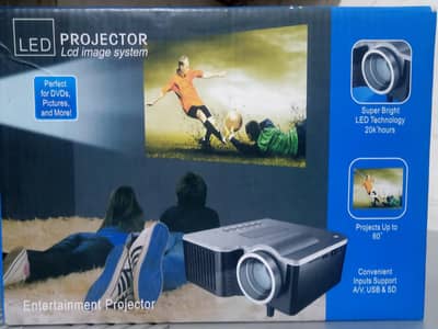 Led light projector 60 inch wide display 10000