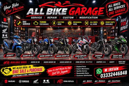 Bike Repairing Services in Lahore |  Mechanic and repair services