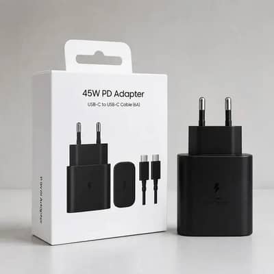 45W PD Super Fast Charger Power Adapter with Type C to C Cable