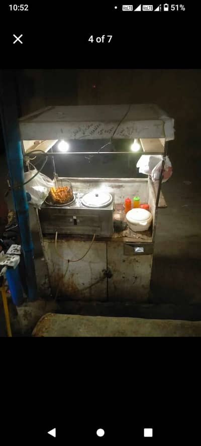 Fries cart made with iron