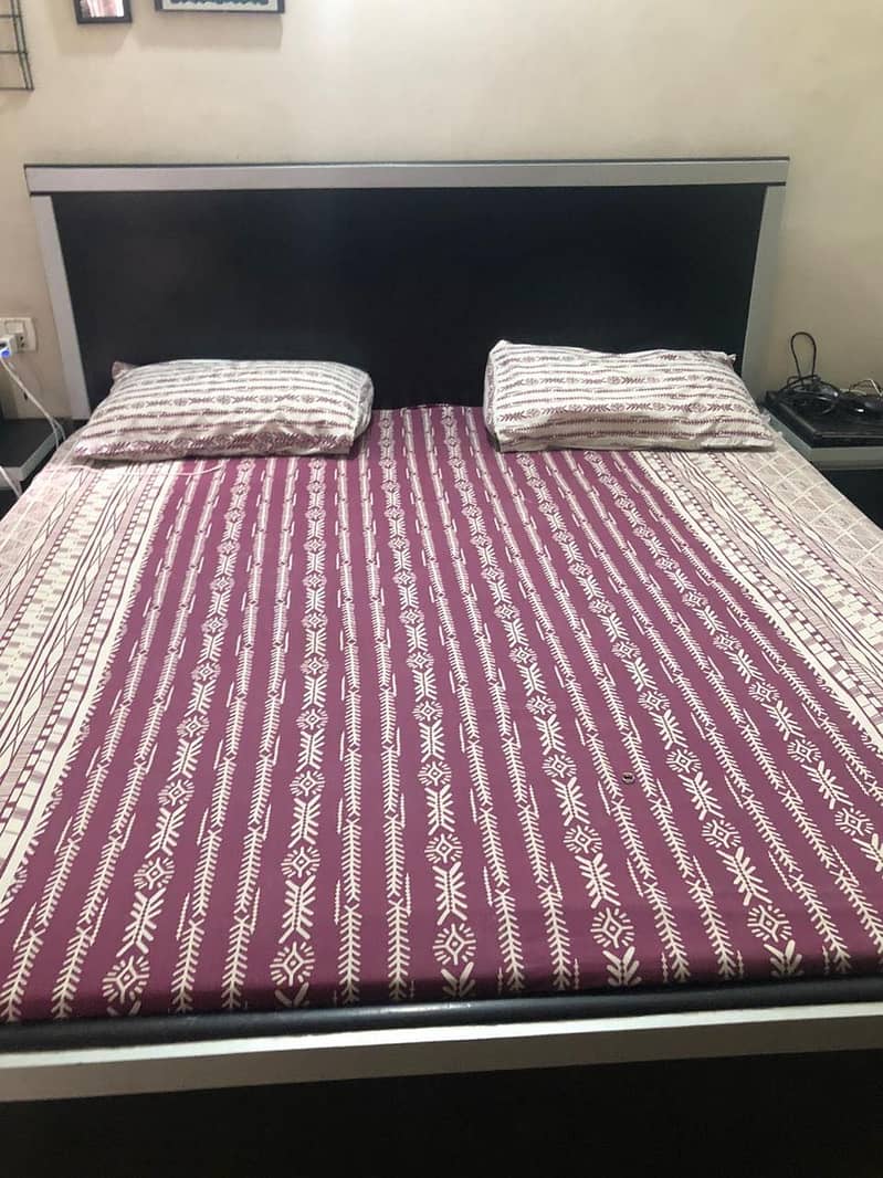 Bed with side table 7