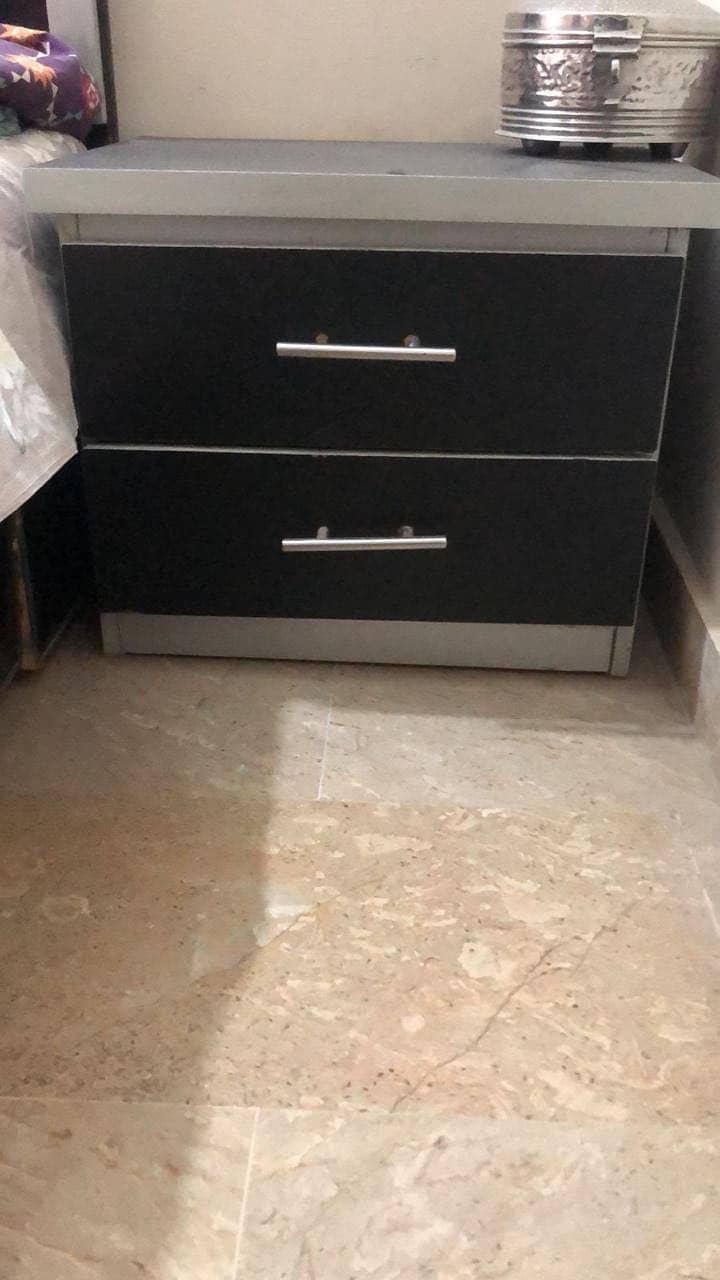 Bed with side table 8