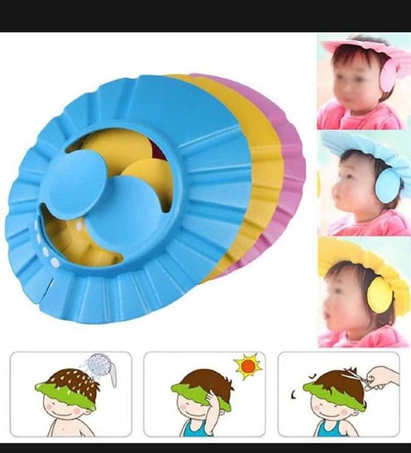 T  baby bath cap | adjustable baby bath cap | eye protection | protect eye from shampo for baby