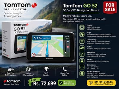 tomtom ho 52 car GPS navigator for sale , like new just open
