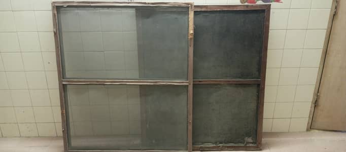 Pair of Wooden Net Frame for Mosquitos