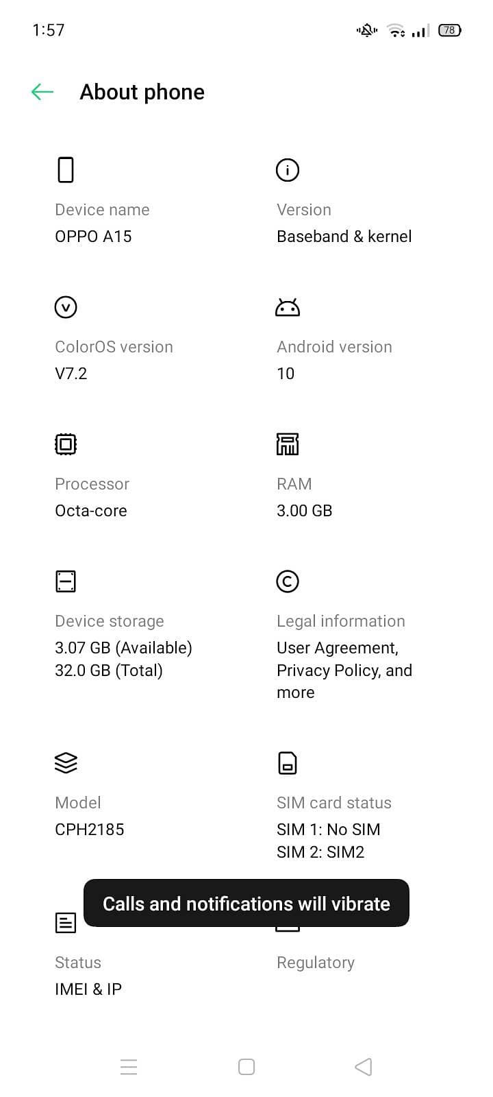 OPPO A15 3