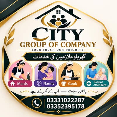Maids/ Nanny/ Cook/ Patient Attendent/ Driver etc