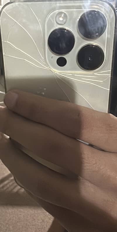 Apple iPhone 14 Pro JV back cracked