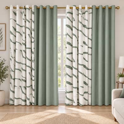 4 Piece Printed Curtains Set – Only Rs. 4,499