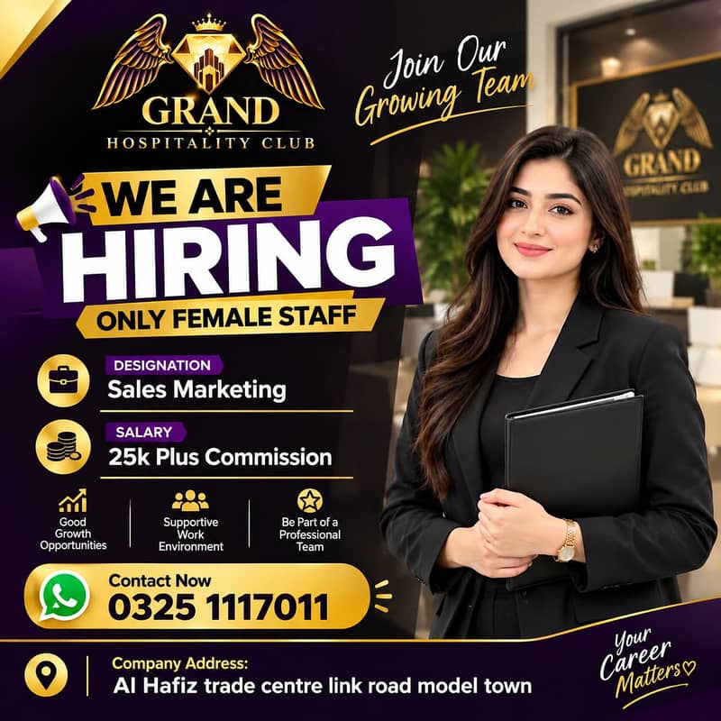 Marketing Job Available | Marketing Staff Required | Female job | jobs 0