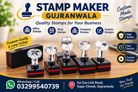 Custom Rubber Stamps Making in Gujranwala