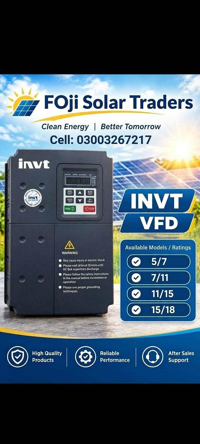 INVT VFDs 3phase single phase 0