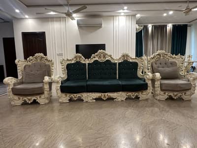 Sold wood sofa set