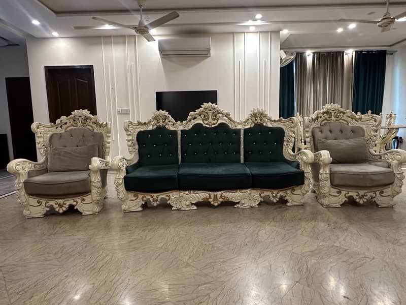 Solid wood sofa set 0